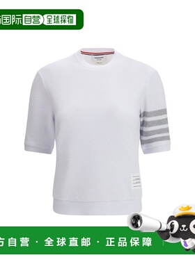 潮奢 Thom Browne 汤姆 布朗 女士 四條紋針織T卹 FJS222AJ0248