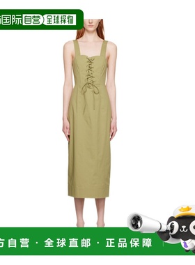 STAUD 女士半身裙 907937KHAKHAKI AW2023 花色 Sutton 连衣裙