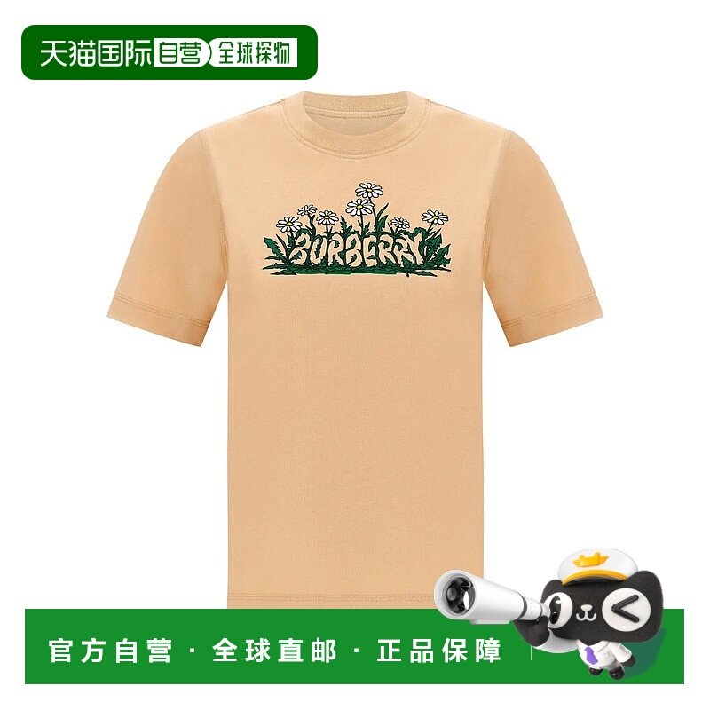 BURBERRY 女士T恤 8102402TEACUP SS2025 粉红色 Burberry Printe