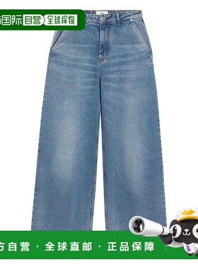 1h可退 潮奢 Ami Paris 女士 阔腿牛仔裤 FTR819DE0046直筒裤