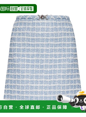 1h可退 潮奢 versace 范思哲 女士 粗花呢半身裙 10157151A15390