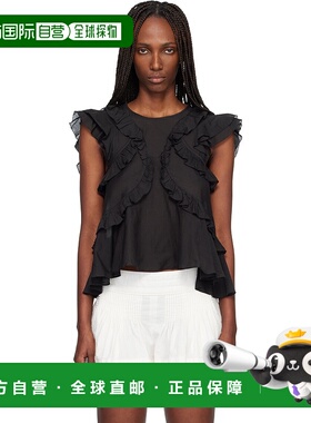 1h可退 潮奢 ISABEL MARANT 女士 黑色 Nalou 上装 HT0828FAB3J04