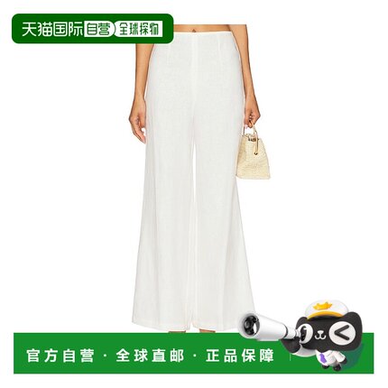 1h可退 潮奢 FAITHFULL THE BRAND 女士 Syna 裤子 FF3959WHT