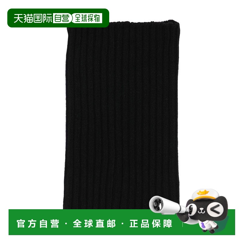 1h可退 RICK OWENS 女士围巾 RP02E4484WSBR09 AW2025 黑色羊绒