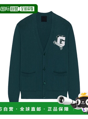 GIVENCHY 男士针织毛衣 BM90TY4YLF302 AW2024 蓝色 长袖针织开衫