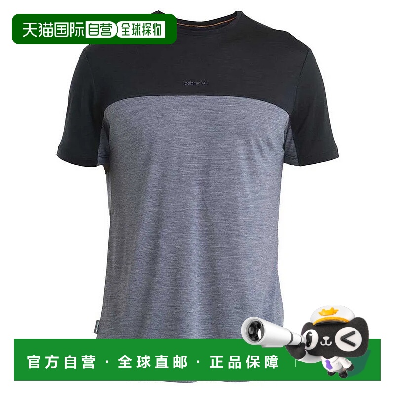 ICEBREAKER 美丽诺125 Cool-Lite Sphere III 色块拼接短袖T恤 男