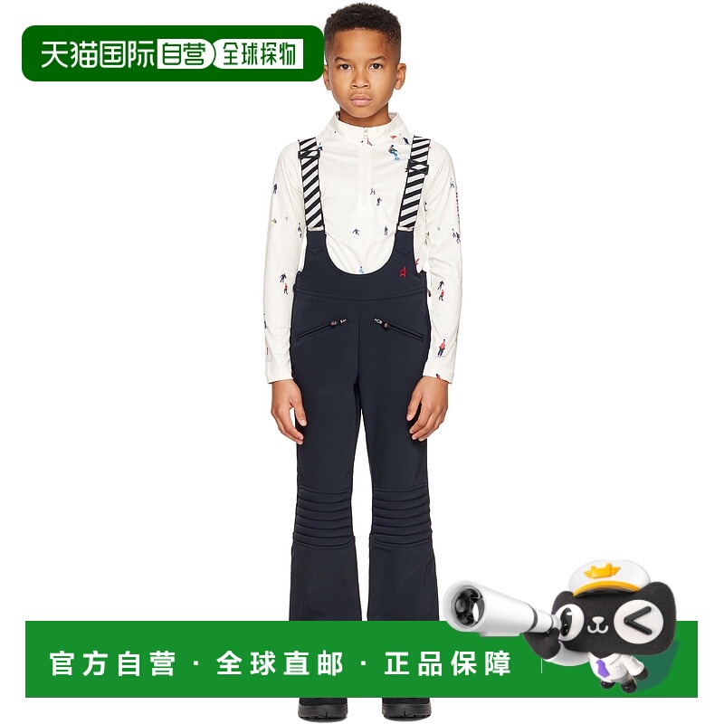 1h可退 潮奢 PERFECT MOMENT 女童 黑色 Isola Racing 儿童滑雪裤