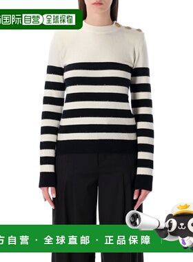BALMAIN 女士针织衫 GF1KD005KJ60GAU SS2026 花色 Balmain strip