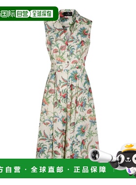 潮奢 Etro 艾特罗 女士 無袖 V 領連身裙 WRHA040399SA5R9连衣裙