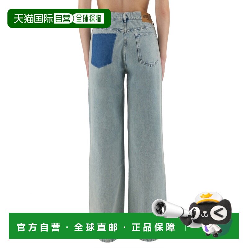 MOSCHINO 女士牛仔裤 035482271306 AW2025 蓝色 Light blue ligh图片