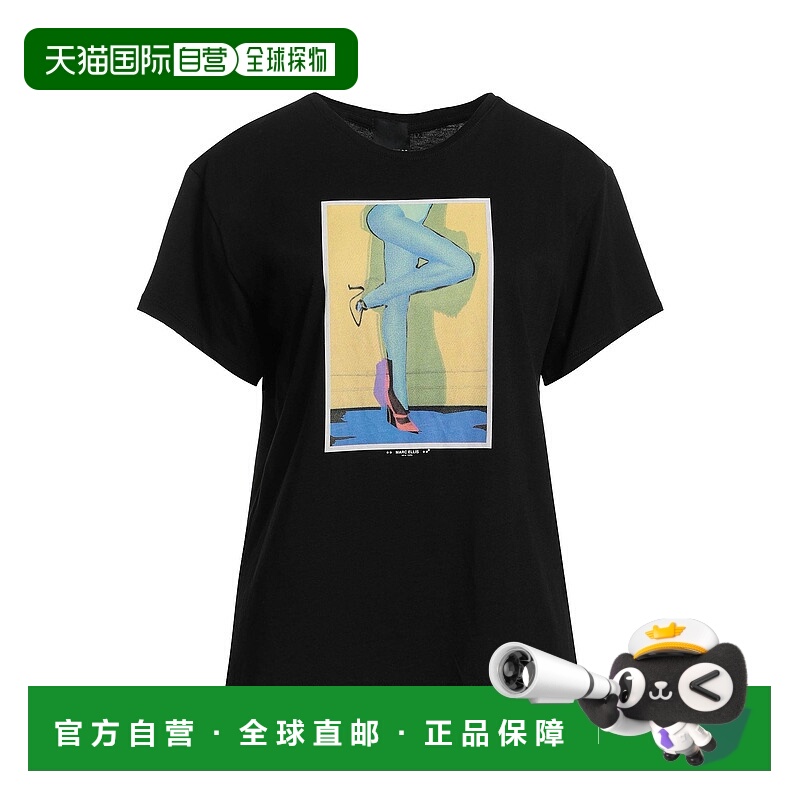 1h可退 潮奢 Marc Ellis 女士 T恤 black黑色 舒适时尚