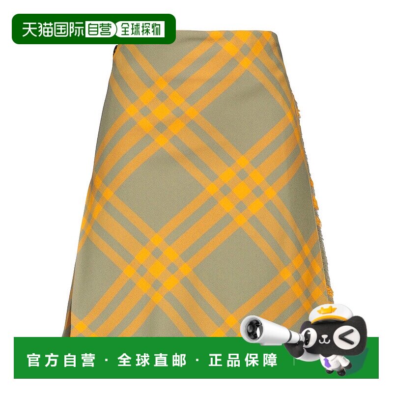 潮奢 Burberry 巴宝莉 女士 迷你半身裙 green绿色 舒适时尚