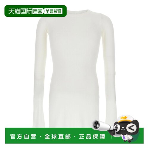 RICK OWENS 男士T恤 RU01F2250RC11 SS2026 白色 罗纹圆领T恤