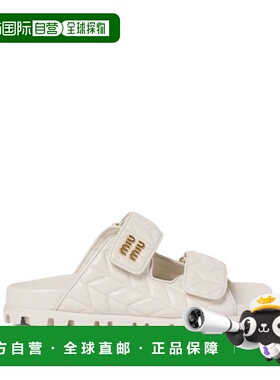 1h可退 潮奢 Miu Miu 缪缪 女士 絎縫一腳蹬涼鞋 5XX640F01088T