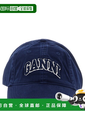 GANNI 女士帽子 A6902683 AW2025 蓝色 Canvas Cap