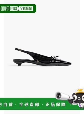 1h可退 潮奢 ANINE BING 女士 Zoey 蝴蝶结漆皮露跟浅口鞋 A14107