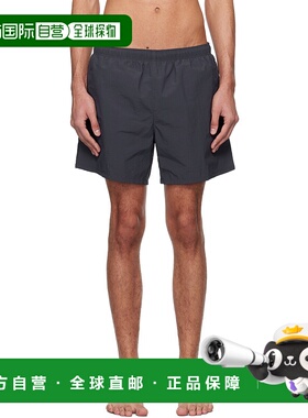 1h可退 潮奢 Our Legacy 男士 海军蓝 Drape Tech 泳裤 M2254DD