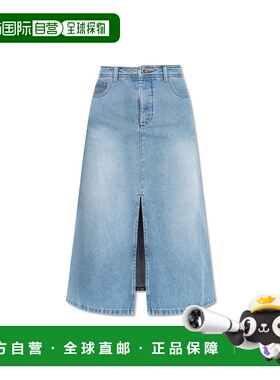 A.P.C. 女士半身裙 COHICF06423IAB AW2025 蓝色 GEORGIA MIDI DE