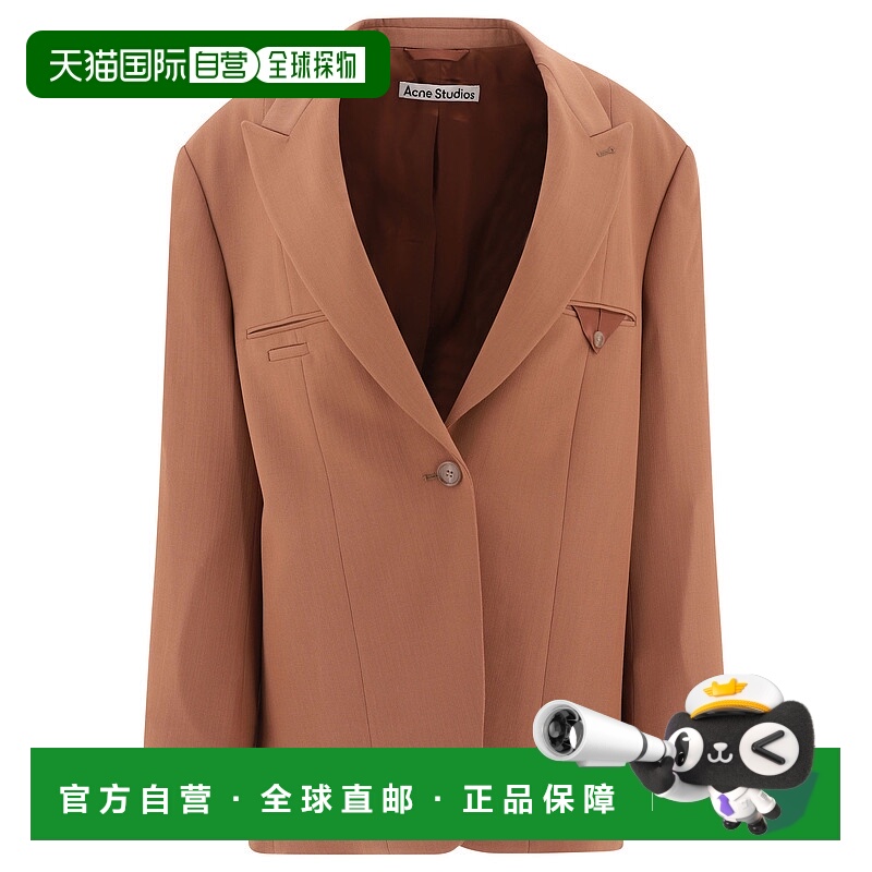 潮奢 Acne Studios 艾克妮 女士 羊毛单排扣西装外套 AH0293