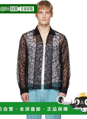 1h可退 潮奢 Bode 男士 黑色 Pewter Shoal 衬衫 MRF24SH052