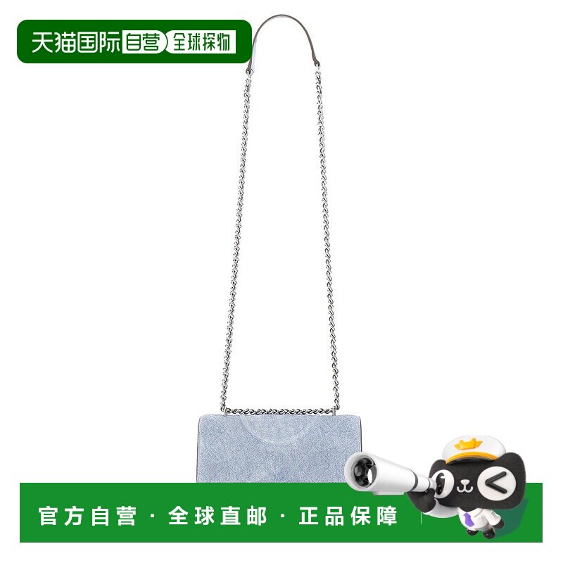 TORY BURCH 女士单肩包 167750426 AW2025 蓝色 Small Denim Flam
