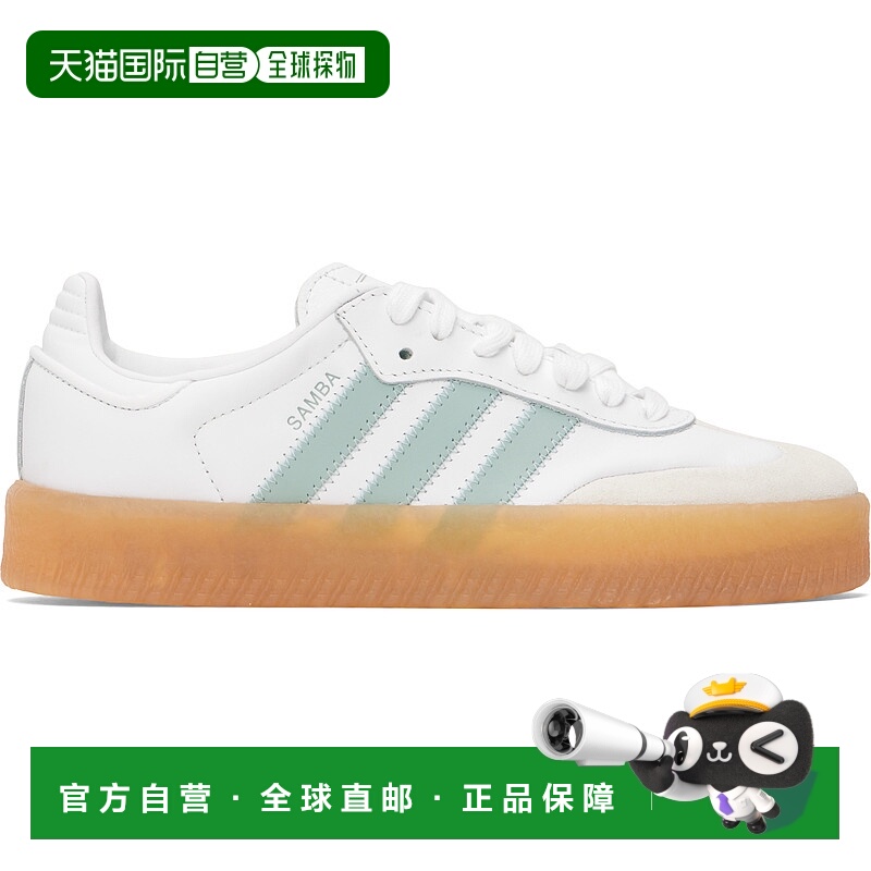 1h可退 潮奢 Adidas Originals 女士 白色 Sambae 运动鞋 JP5609