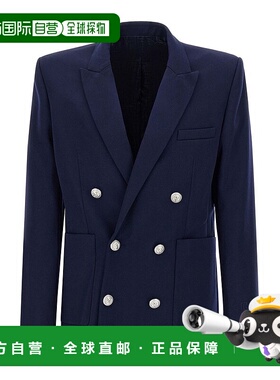 1h可退 潮奢 Balmain 巴尔曼 男士 雙排扣長袖西裝外套 FH1SG160W