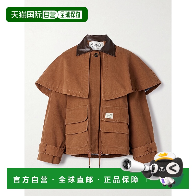 1h可退 潮奢 SEA 海洋 女士 Carolyn 披肩式棉质帆布夹克 PF25037