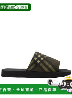 BURBERRY 男士凉鞋 80978901 SS2025 黑色 Trek圆头凉拖拖鞋