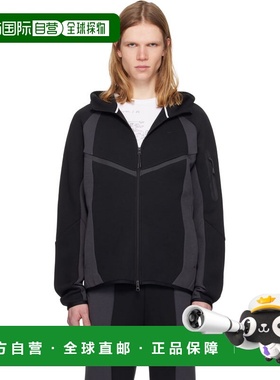 1h可退 潮奢 Nike 耐克 男士 黑色 & 灰色 Tech Full-Zip Fleece