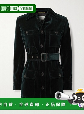 1h可退 潮奢 Saint Laurent 圣罗兰 女士 撒哈拉天鵝絨夾克 83517