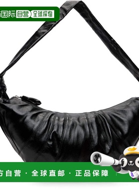 1h可退 潮奢 Lemaire 男士 黑色大号 Croissant 单肩包 BG0000LF1