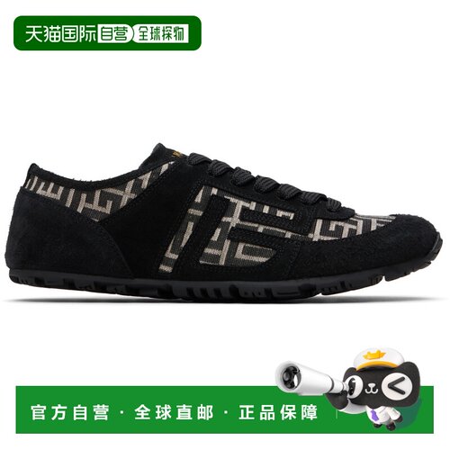 Balmain 巴尔曼 男士 黑色 Racer 45 Monogram Jacquard 运动鞋 G