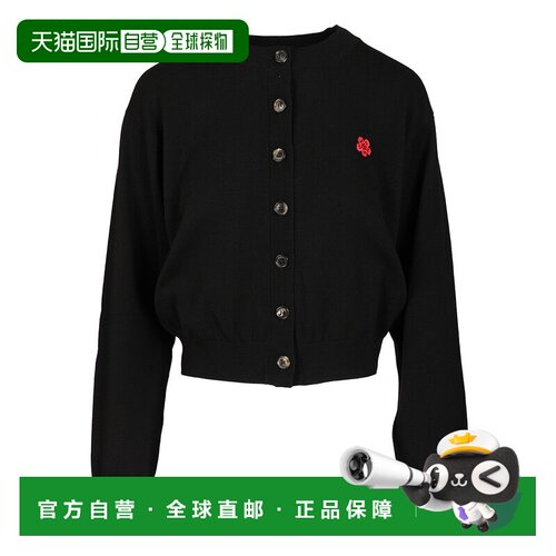 KENZO 女士针织衫 FF62CA7183LB99J AW2025 黑色 Embroidered Car