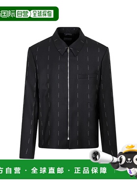 GIVENCHY 男士夹克 BM30DZ14UW001-0 AW2023 黑色 GIVENCHY ZIPPE