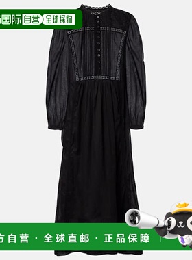 1h可退 潮奢 ISABEL MARANT 女士 Gisela 蕾丝边棉质长款连衣裙