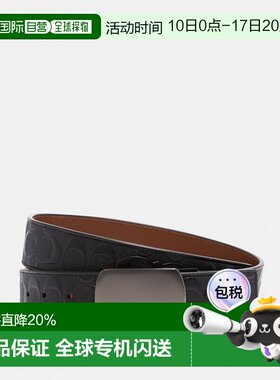 coach/蔻驰经典c纹压花男士腰带休闲皮带宽3.8cm CQ009