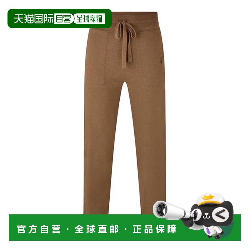 1h可退 潮奢 off-white 男士 Joggers 针织裤子 brown棕色 舒适时