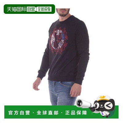 1h可退 VERSACE JEANS 男士针织衫 B7GPA7FFNEROBLACK SS2022