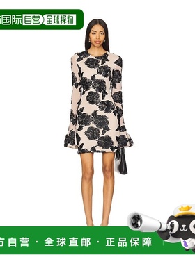 潮奢 ROTATE BIRGER CHRISTENSEN 女士 花朵网纱迷你连衣裙 11322