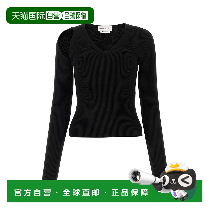 1h可退 ALEXANDER MCQUEEN 女士针织毛衣 768602Q1A651000-35羊毛