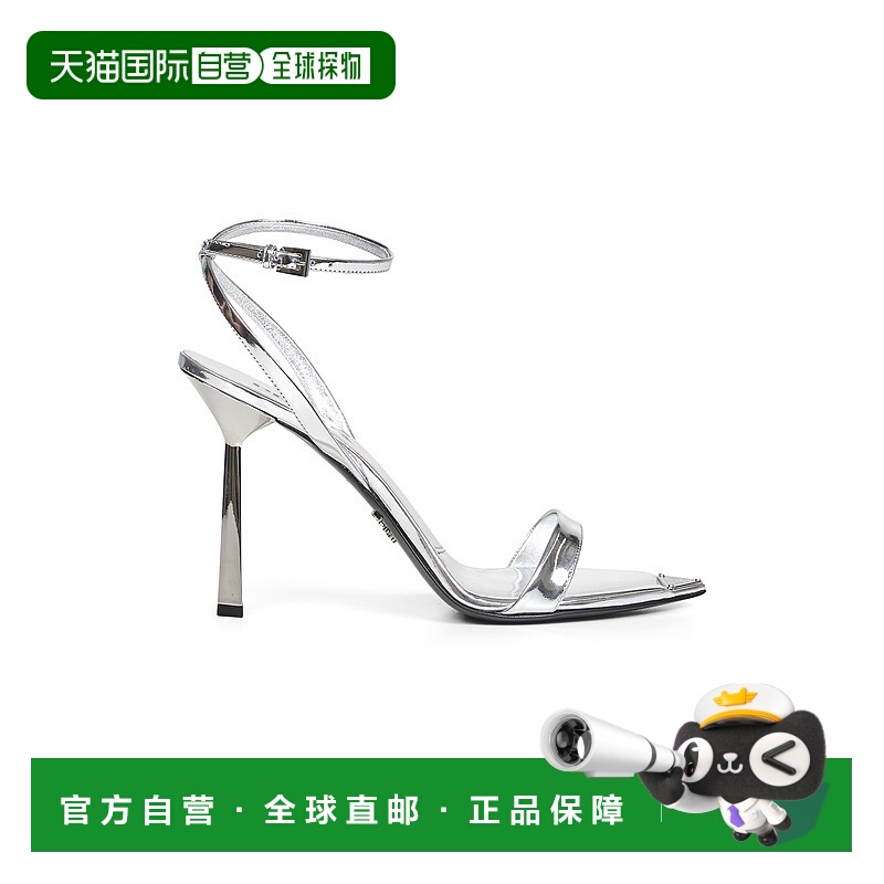 1h可退 PRADA 女士高跟鞋 1X923MD1003AU1F0118 AW2025 银色
