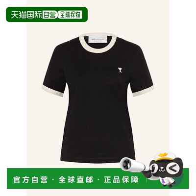 Ami Paris 女士T恤 100321704413000 CO 黑色 T-shirt