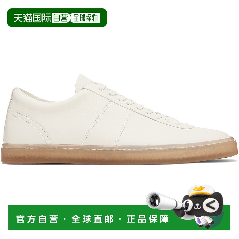 1h可退 潮奢 Lemaire 男士 白色 Linoleum Laced Up 运动鞋 FO021