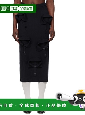 1h可退 潮奢 Moschino 莫斯奇诺 女士 海军蓝 Multi Collars Knit