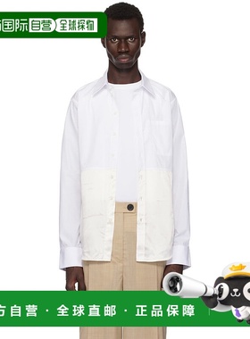 1h可退 潮奢 Peter Do 男士 白色 & 灰白色 Combo Office 衬衫 PD