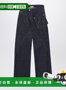 1h可退 潮奢 J.W. Anderson 女士 TWISTEDDENIM 靛蓝色牛仔裤 DT0