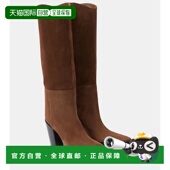 潮奢 Jimmy 周仰杰 1h可退 Cece Choo 女士 绒面革及膝靴子