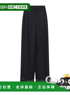 FENDI 女士休闲裤 FR6678AC4GF0GME SS2026 黑色 拉链休闲裤