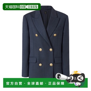 AW2025 105617A2SNG07 蓝色 Double Woo PINKO Breasted 女士西服